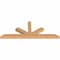 Ekena Millwork Saratoga Smooth Timber Gable Bracket, Western Red Cedar, 96"W x 36"H x 5 1/2"D x 5 1/2"F, 9/12 Pitch GBW096X36X0606SAR00SWR - alternate 2
